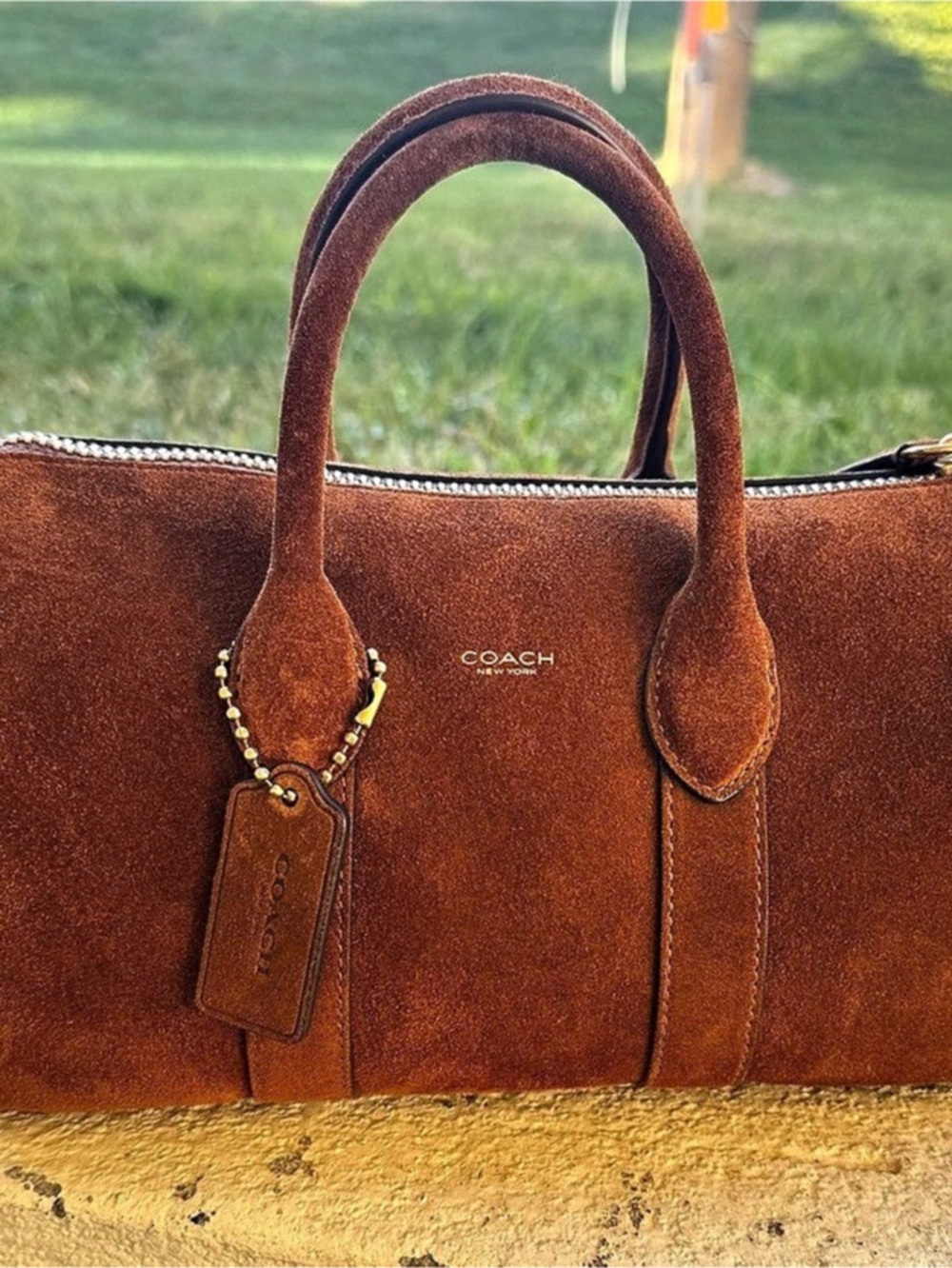 Coach Compass 25 Suede